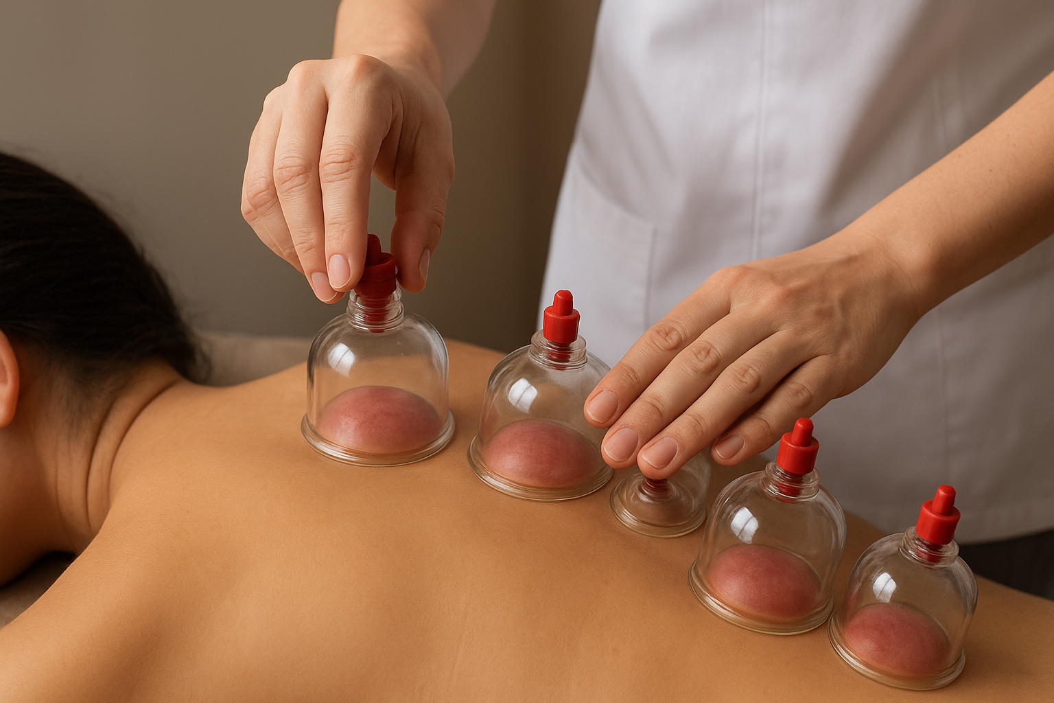 Cupping Therapy Session in Progress